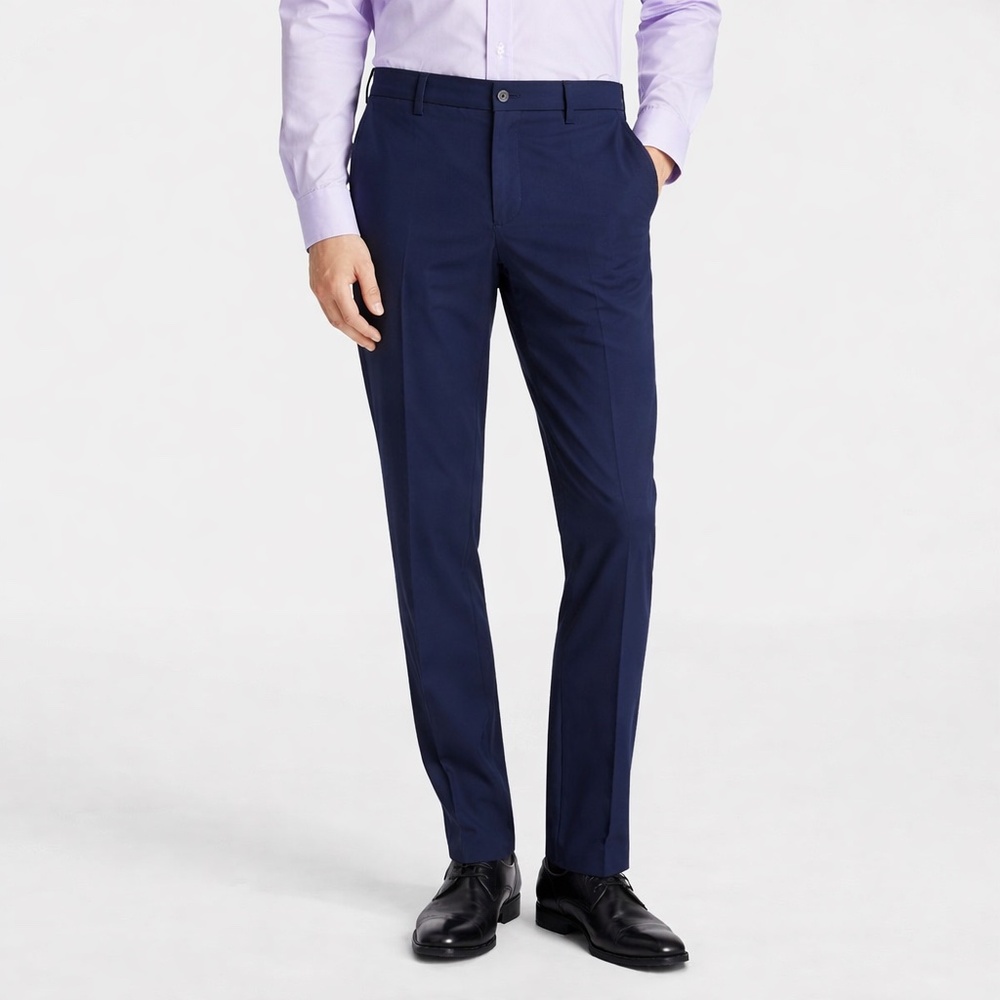 Calvin Klein Men's Navy Blue Pants, slim fit, 34x34